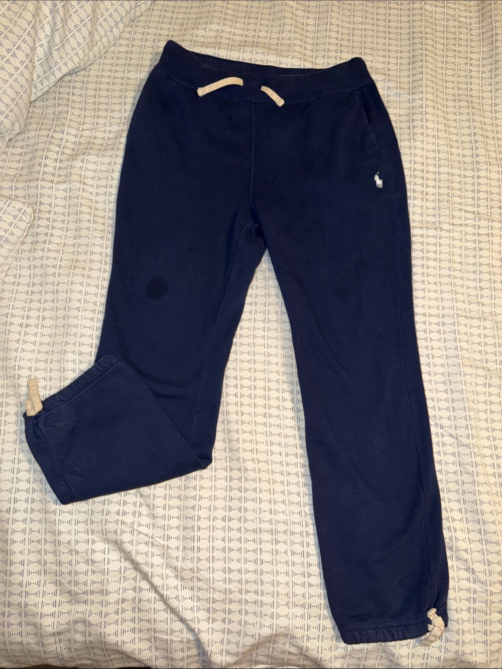 Polo by Ralph Lauren Navy Men's Sweatpants with Embroidered Pony